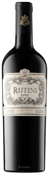 Vinho Rutini Malbec, renomado por seu sabor encorpado e qualidade incomparável. Este sofisticado rótulo é perfeito para harmonizar com carnes vermelhas, tornando qualquer refeição uma experiência gastronômica excepcional. Disponível em garrafa de 750ml.