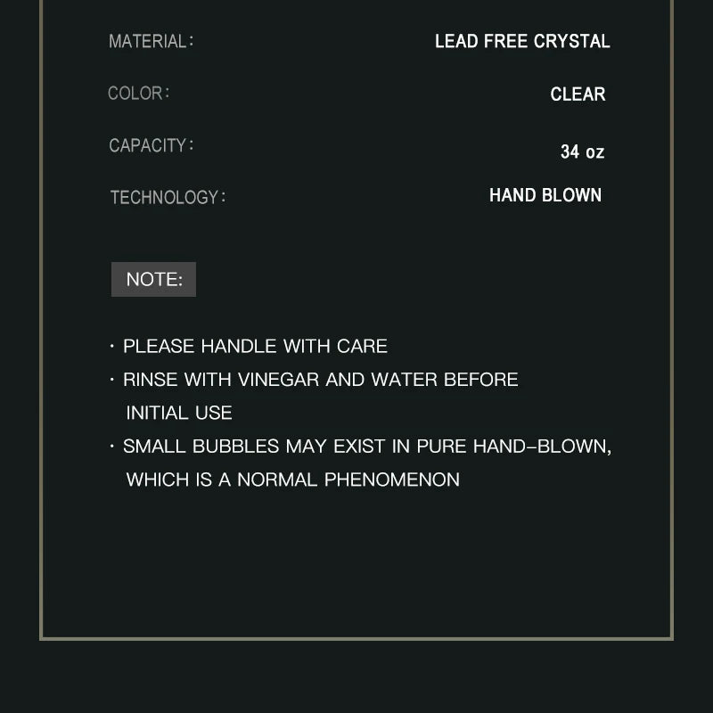 Vinho Decanter Crystal Love Shape, Design Exclusivo Wine Gift Accessories