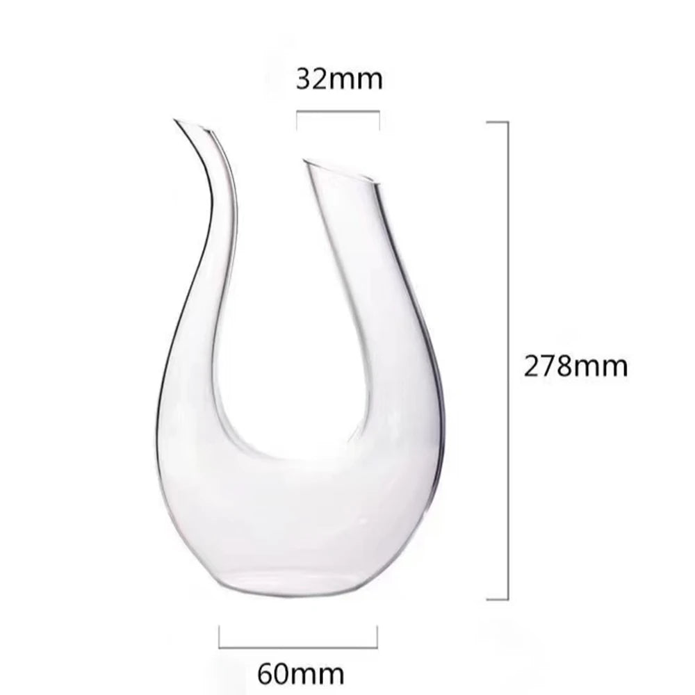 Decanter Crystal Vinho U, Swan Decanter Creative Wine 600ml