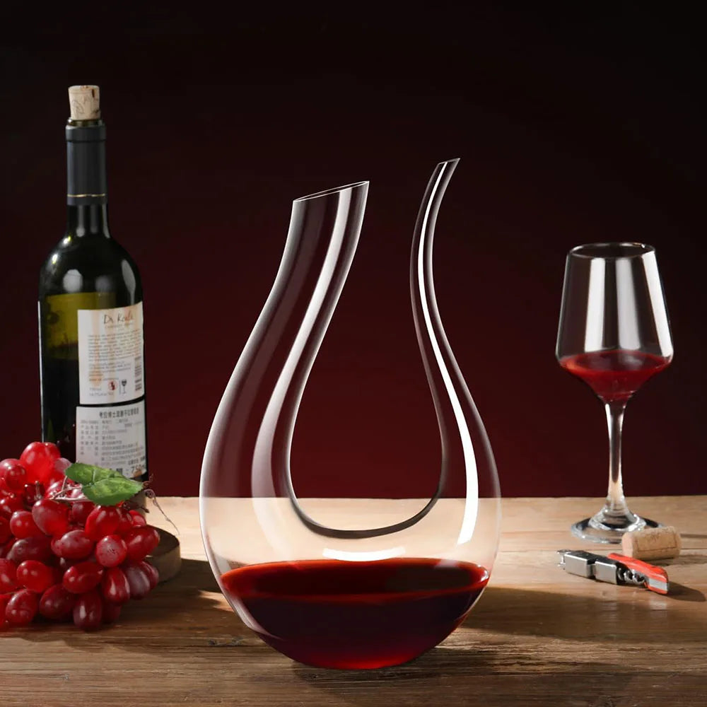 Decanter Crystal Vinho U, Swan Decanter Creative Wine 600ml